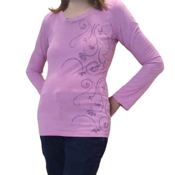 The Balance Collection by, Marika Tops - Lavender Top with Floral Design